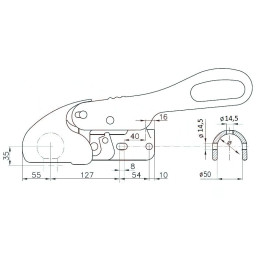Stabilizátor Winterhoff WS 3000 D50, vrt. K14/14 mm