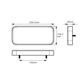 Svítilna Lucidity 26089 GloTrac sdružená LED 12-24V, L/P-BL/BR/KO/CO/ML