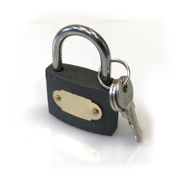 Zámek visací stavební 38 mm 3 klíče - DOPRODEJ