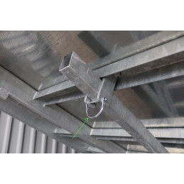 Zajišťovací čep podpěry ložné plochy pro sklopné přívěsy