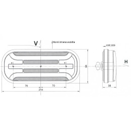Svítilna Fristom FT-230 sdružená LED 12-36V, L/P-BL/BR/KO/CO, dynamický blinkr, baj5