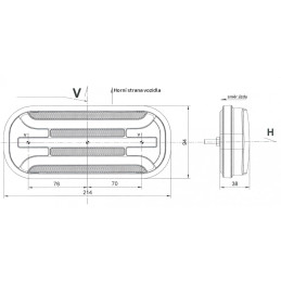 Svítilna Fristom FT-230 sdružená LED 12-36V, L/P-BL/BR/KO/CO/RZ, dynamický blinkr