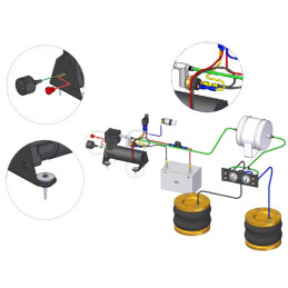 Kompresorová sada s vzduchovou nádrží  pro vzduchové pérování Dunlop