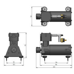 Kompresor Dunlop pro možnost 3 vzduchového pérování Dunlop