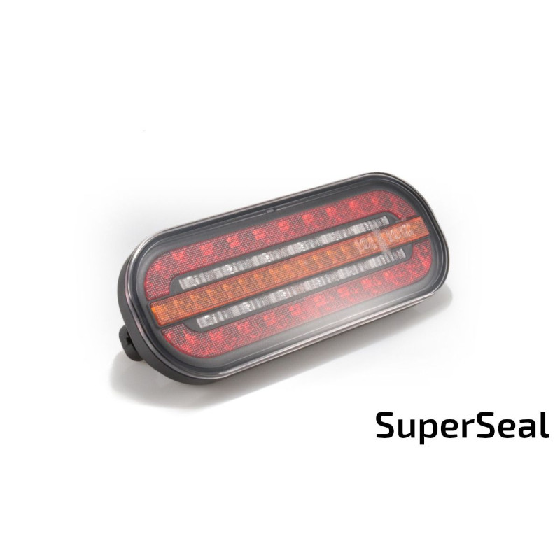 Svítilna Fristom FT-320 sdružená LED 12-36V, L/P-BL/BR/KO, dynamický blinkr, baj5, SS kon.