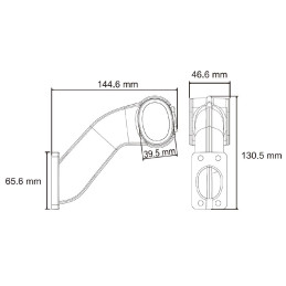 Svítilna doplňková obrysová LED Lucidity 26550 144,6, 12-24V, Levá, QS150