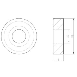 Ložisko kuličkové SPORTJACHT 6304 (52x20/h15)