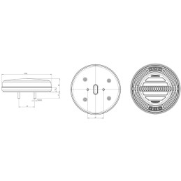 Svítilna WAS W193 DD L sdružená LED 12-24 V, L-BL/BR/KO/CO/ML, dynamický blinkr