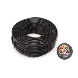 Kabel 8x (7x1 + 1x1,5), osmibarevný, balení 100 m