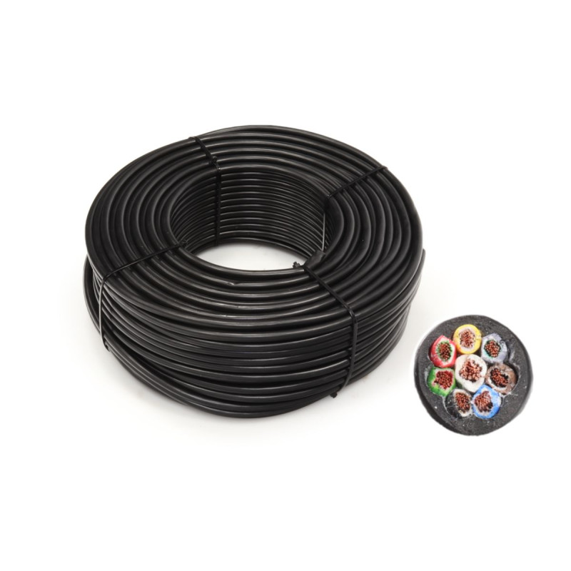 Kabel 8x (7x1 + 1x1,5), osmibarevný, balení 100 m