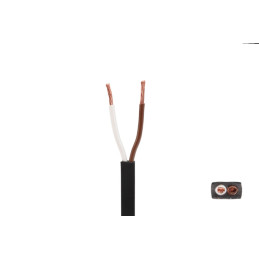 Kabel 2x0,75 plochý 5,7x3,6 mm pro spojky QS75 (Aspöck), balení 100 m