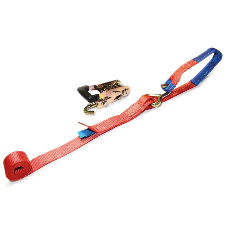 Upínací souprava 50mm, 5t/2m, jednoduchý hák + oko, ráčna s otočným hákem