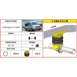 Volkswagen  e-Crafter přední pohon  (2017-) přídavné vzduchové měchy Dunlop