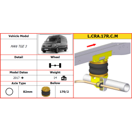 MAN TGE zadní náhon  (2017-) přídavné vzduchové měchy Dunlop
