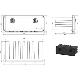 Daken JUST 900, box 900x367x450 mm