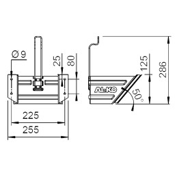 AL-KO UK 53 K držák klínu, pozink