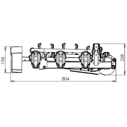 HAKR TRIP 3 MIDDLE nosič kol na tažné zařízení pro 3 kola