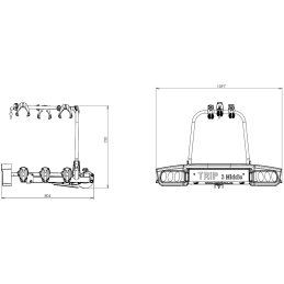 HAKR TRIP 3 MIDDLE nosič kol na tažné zařízení pro 3 kola