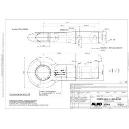 Tažné oko DIN 40 mm AL-KO k 161, 251S STARÉ PROVEDENÍ (do trubky 50 mm)
