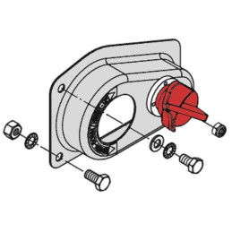 Ovladač západky navijáku AL-KO 900 A s krytem (ETI 811799, 646, 655, 800, 860)
