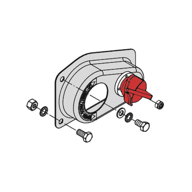 Ovladač západky navijáku AL-KO 900 A s krytem (ETI 811799, 646, 655, 800, 860)