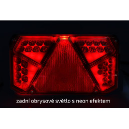 Svítilna WAS W125 Neon sdružená LED 12-24V, L-BL/BR/KO/ML/RZ