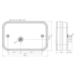 Svítilna Fristom FT-270 sdružená LED 12V, P-BL/BR/KO/CO/RZ, baj5