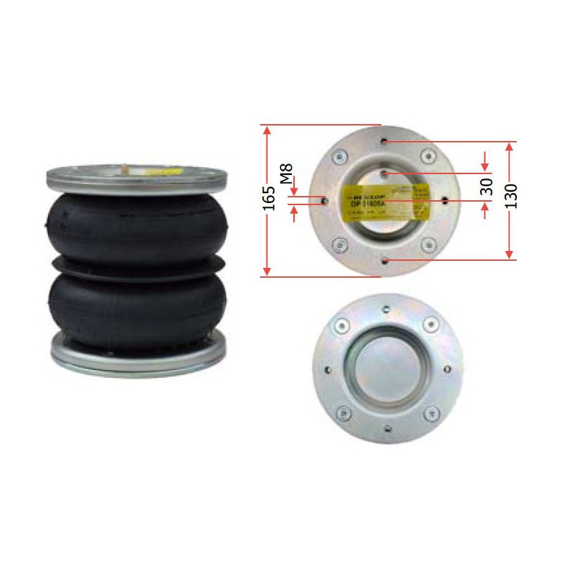 Vzduchový měch Dunlop 170/2 - Vzduchové pérování Dunlop