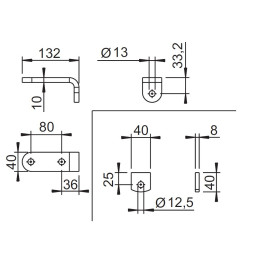 Montážní materiál AL-KO pro tlumič k listovým pružinám STARR (1800 kg) / 1 ks