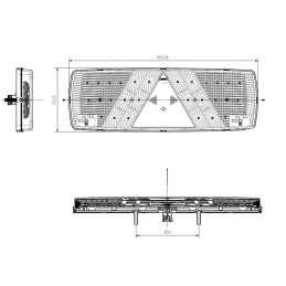 Lucidity 26071 svítilna sdružená LED 12-24V, P-BL/BR/KO/CO, baj7