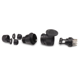 Zástrčka - vidlice 13 pól 12V plastová JAEGER