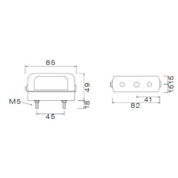 Osvětlení SPZ (registrační značky) Aspöck Regpoint Small