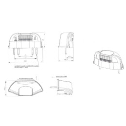 Osvětlení SPZ (registrační značky) LED Fristom FT-260