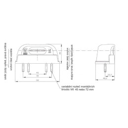 Osvětlení SPZ (registrační značky) LED Fristom FT-262, neon efekt