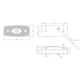 Svítilna přední obrysová LED AJ.BA FA 89.701 12-24 V