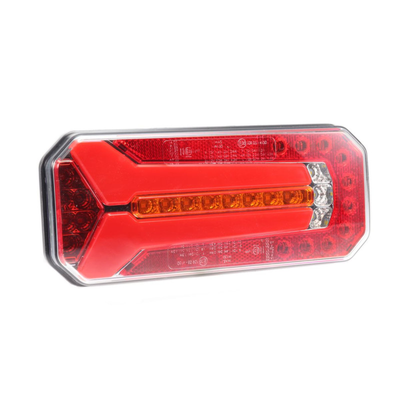 Svítilna WAS W150 sdružená LED 12-24 V, L/P, BL/BR/KO/ML/RZ, dynamický blinkr