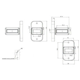 Svítilna doplňková obrysová LED WAS W168.3/1170 L/P, 12-24V, neon ef.