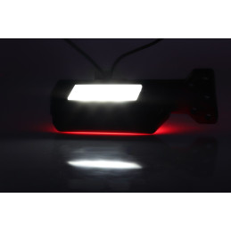 Svítilna doplňková obrysová LED WAS W140/1081P/II(12-24V) na držáku, Pravá, neon efekt