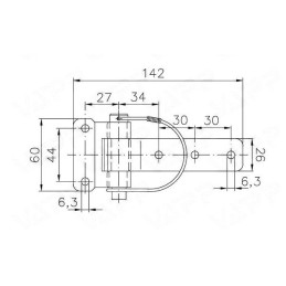 Pant bočnic KNOTT s pružinovou pojistkou