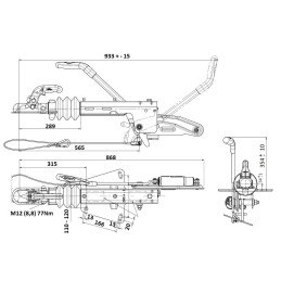 Nájezdová brzda KNOTT KF13-E (GF)