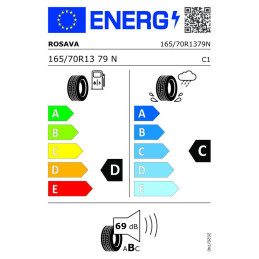 Kolo 165/70 R13 79N Rosava TRL501 79T M+S, 4J, ET30, 100x4
