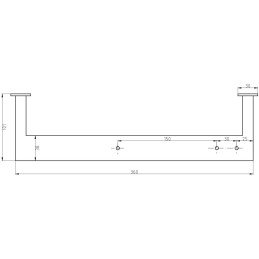 Pant zadního čela s podsypem přívěsu P3S levý