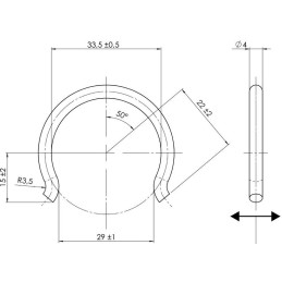 Spona manžety AL-KO 35 mm