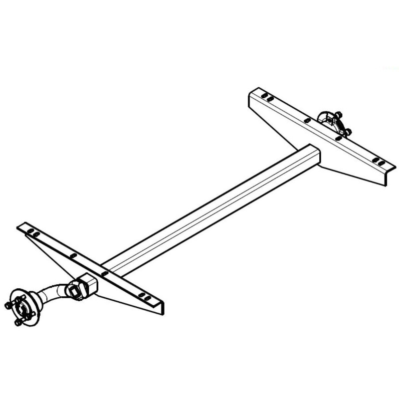 Náprava KNOTT VG 7 (750 kg) b 1200 mm, c 1580 mm, 100x4, patky 100, STEMA