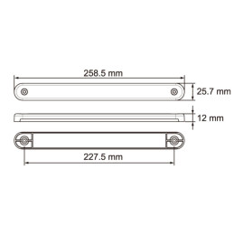 Svítilna boční směrová LED Lucidity