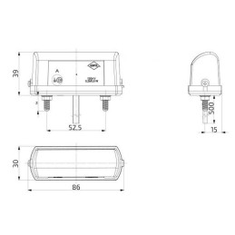 Osvětlení SPZ (registrační značky) LED HORPOL LTD 665 (12-24V)