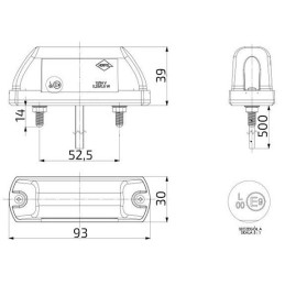 Osvětlení SPZ (registrační značky) LED HORPOL LTD 702 (12-24V)