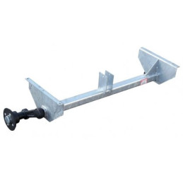 Náprava KNOTT VG 7 (750 kg) b 1056 mm, c 1404 mm, 100x4, patky 159, stř. opěra, Sacher