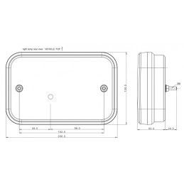 Svítilna Fristom FT-270 sdružená LED 12V, P-BL/BR/KO/CO