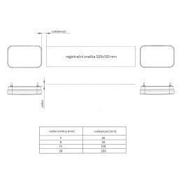 Svítilna Fristom FT-270 sdružená LED 12V, P-BL/BR/KO/CO